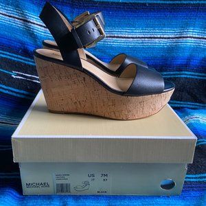 BRAND NEW Michael Kors Xaria Wedge Sandals